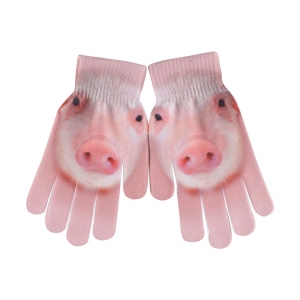 Dětské rukavice se zvířaty - prasátko