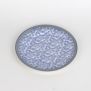 Dezertní talíř modré květy větvičky 19cm