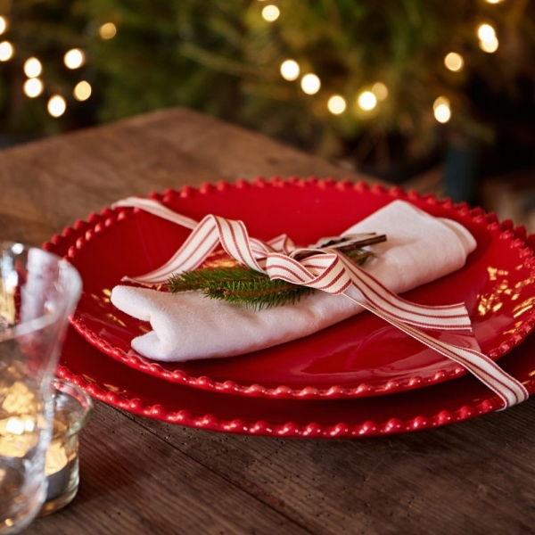 Dezertní talíř PEARL kávový 23cm