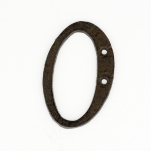 Domovní čísla 0 litina 10,5cm