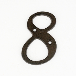 Domovní čísla 8 litina 10,5cm