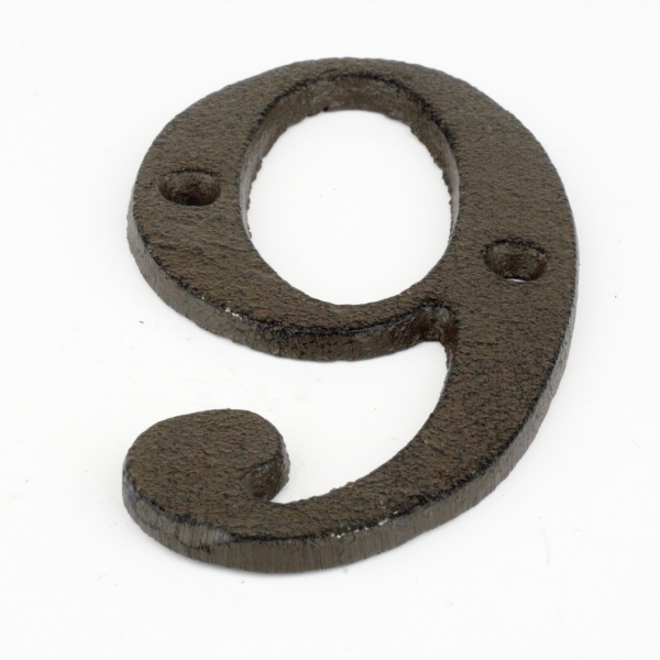Domovní čísla 9 litina 10,5cm