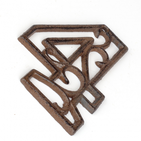 Domovní číslo 4 litina 8,8x12cm