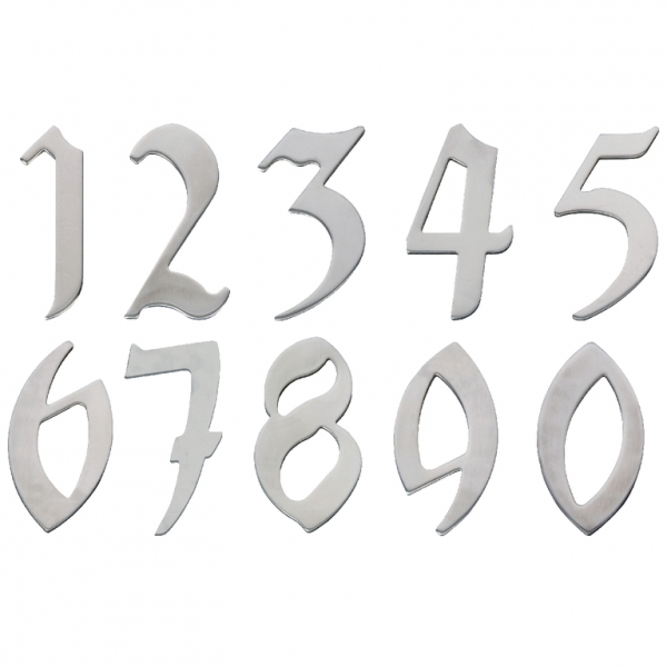 Domovní číslo nerezové - 9