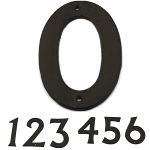 Domovní litinové číslo 0 16,7cm