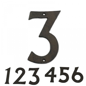 Domovní litinové číslo 3 16,7cm 