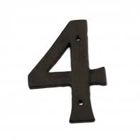 Domovní litinové číslo 4 16,7cm 