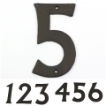 Domovní litinové číslo 5 16,7cm 