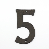 Domovní litinové číslo 5 16,7cm 