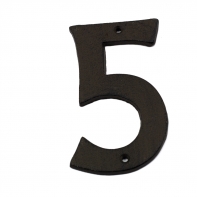 Domovní litinové číslo 5 16,7cm 