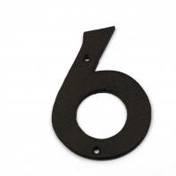 Domovní litinové číslo 6 16,7cm 