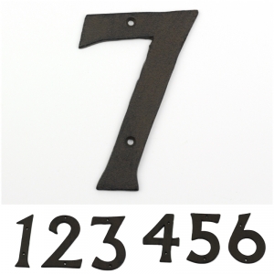Domovní litinové číslo 7 16,7cm 