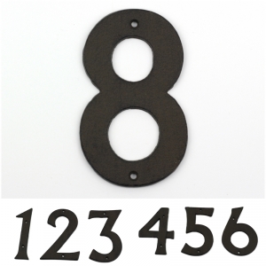 Domovní litinové číslo 8 16,7cm 