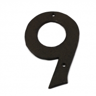 Domovní litinové číslo 9 16,7cm 