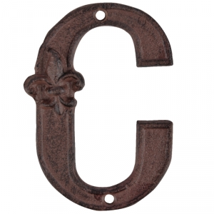 Domovní písmeno C  8,9x1,2x12,5 cm