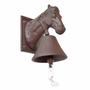 Domovní zvonek hlava koně 21x14cm