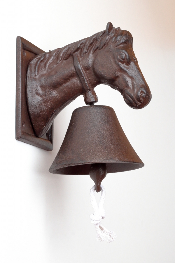 Domovní zvonek hlava koně 21x14cm