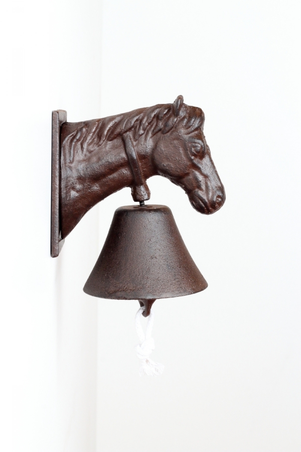 Domovní zvonek hlava koně 21x14cm