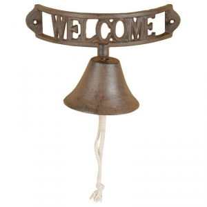 Domovní zvonek Welcome litina 21,5x11,5x12,9cm