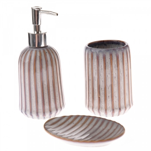 Doplňky do koupelny svislé pruhy