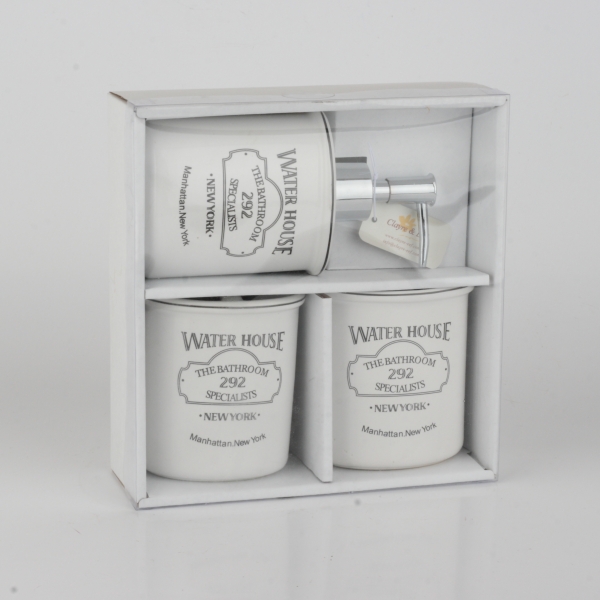 Doplňky do koupelny WATER HOUSE (sada 3ks)