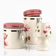 Dóza keramická 12x10cm lila