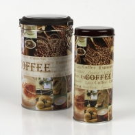 Dóza na čaj, kávu těsně uzaviratelná 2 kusy