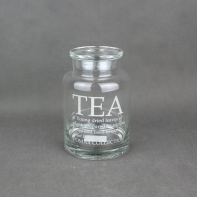 Dóza na čaj skleněná 21cm