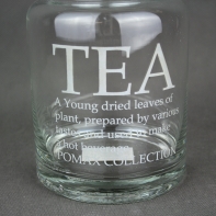 Dóza na čaj skleněná 21cm