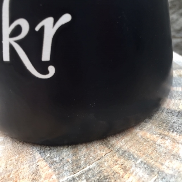 Dóza na cukr černá - vyřazeno