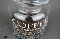 Dóza na kávu Coffee skleněná 15cm