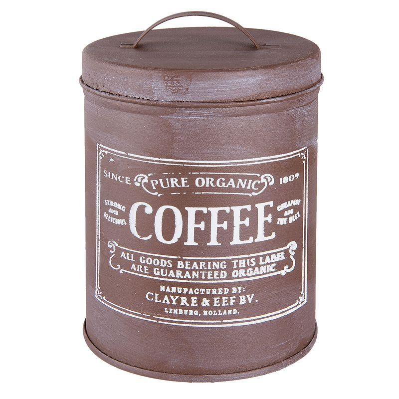 Dóza na kávu plechová COFFEE 10x14cm