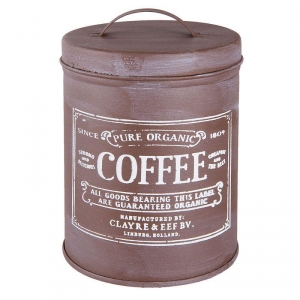 Dóza na kávu plechová COFFEE 10x14cm 