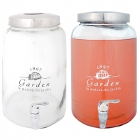 Dóza na limonádu s kohoutkem Garden - černý text 10l