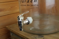 Dóza na limonádu s kohoutkem Garden - černý text 10l