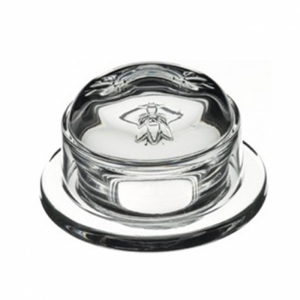 Dóza na máslo/marmeládu skleněná Abeille v.4,9cm