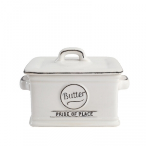 Dóza na máslo Pride of Place bílá