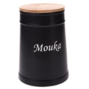 Dóza na mouku černá 15x15x21cm