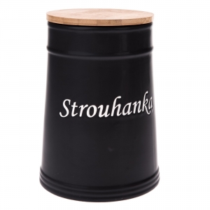 Dóza na potraviny černá 15x20,5x15cm