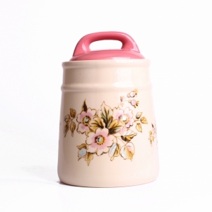 Dóza na potraviny keramická Rose 17,5x12,5cm