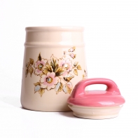 Dóza na potraviny keramická Rose 17,5x12,5cm