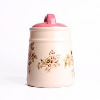 Dóza na potraviny keramická Rose 17,5x12,5cm
