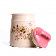 Dóza na potraviny keramická Rose 17,5x12,5cm