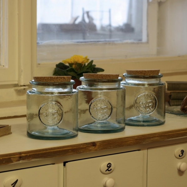 Dóza na potraviny skleněná Authentic 0,8l (sada 3ks)