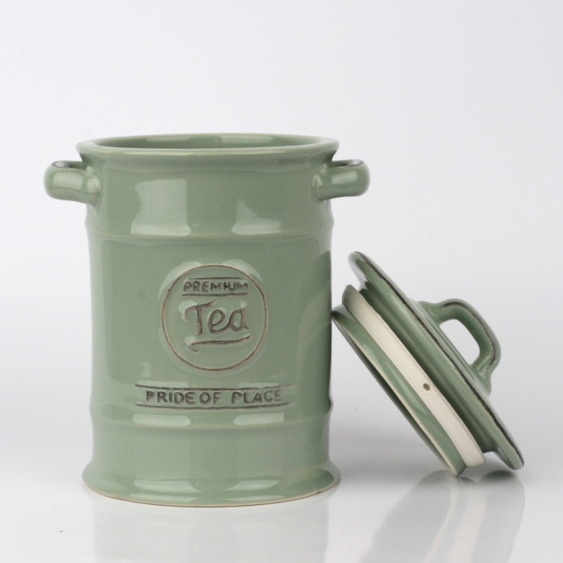 Dóza na sypaný čaj zelená PRIDE OF PLACE 18,5cm