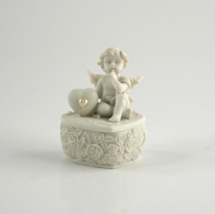 Dóza s andílkem Přemýšlení 9cm