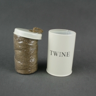 Dóza s jutovým provázkem 12x7cm