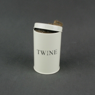 Dóza s jutovým provázkem 12x7cm