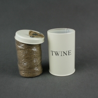 Dóza s jutovým provázkem 12x7cm