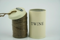 Dóza s jutovým provázkem 12x7cm